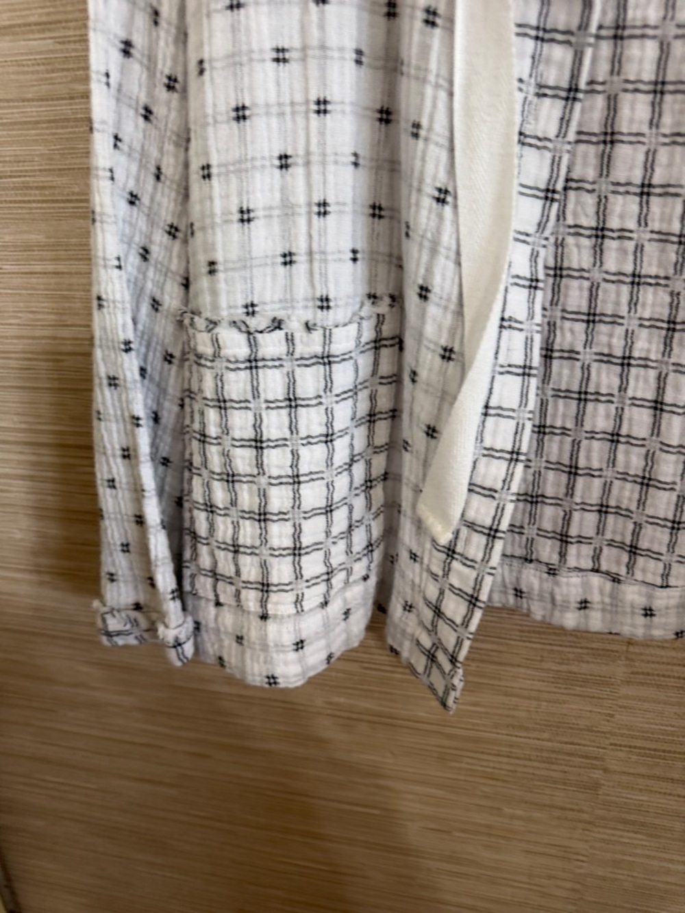Habitat Women’s White Patterned Hooded Jacket Light weight size Small - Picture 3 of 5